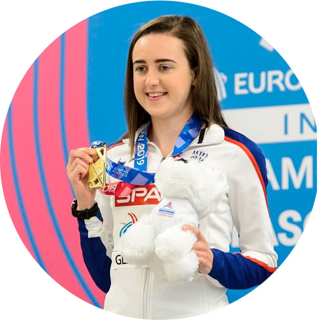 Laura Muir at the European Athletics Indoor Championships 2019